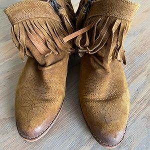 Sam Edelman fringe booties